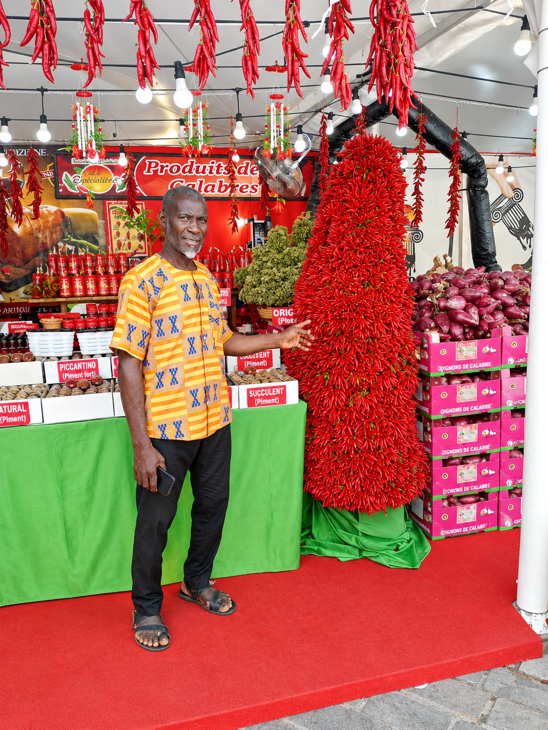 Stand produits agricoles